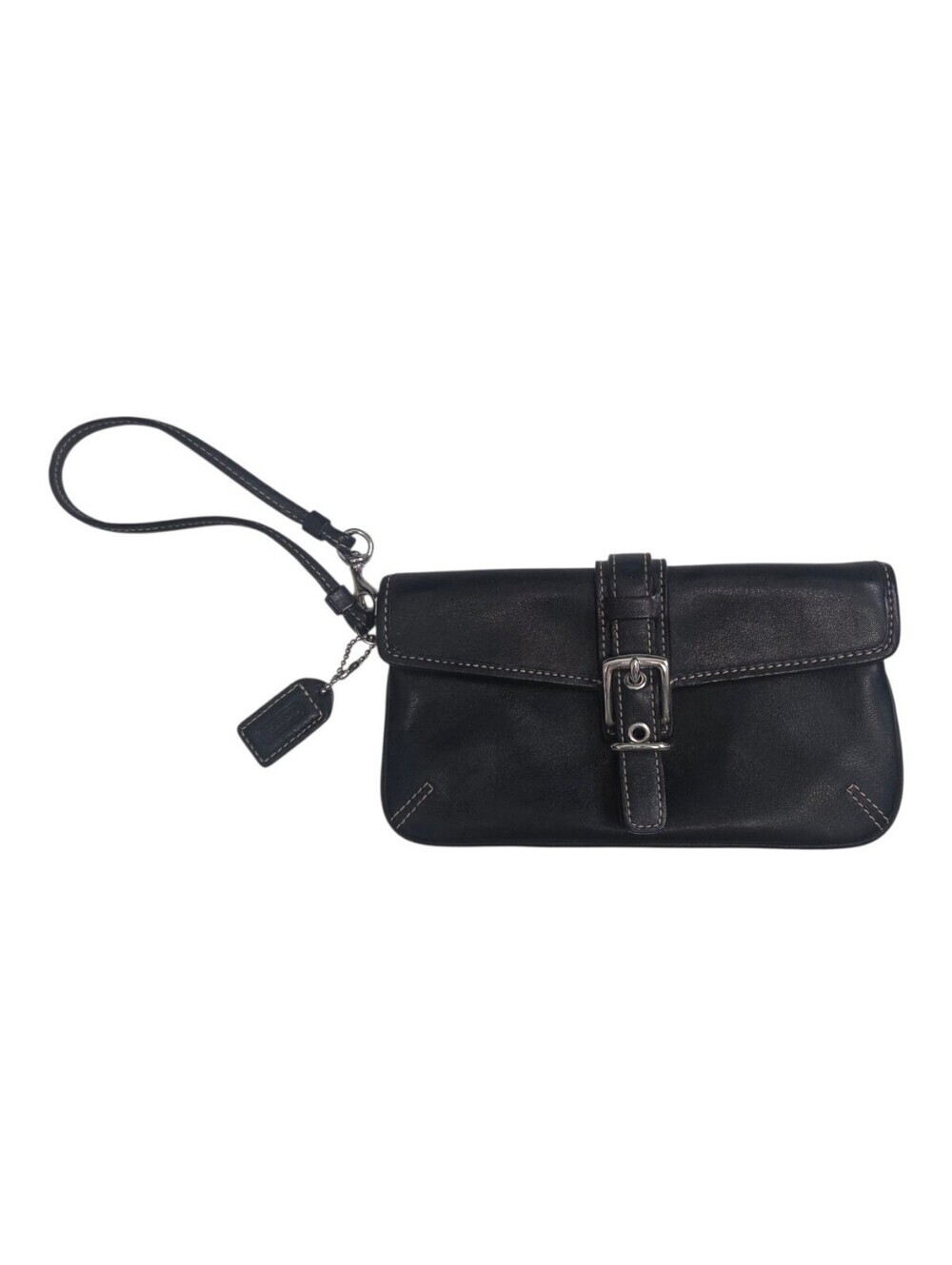 Vintage Y2K Coach Soho Wristlet Clutch Bag Buckle Detail
